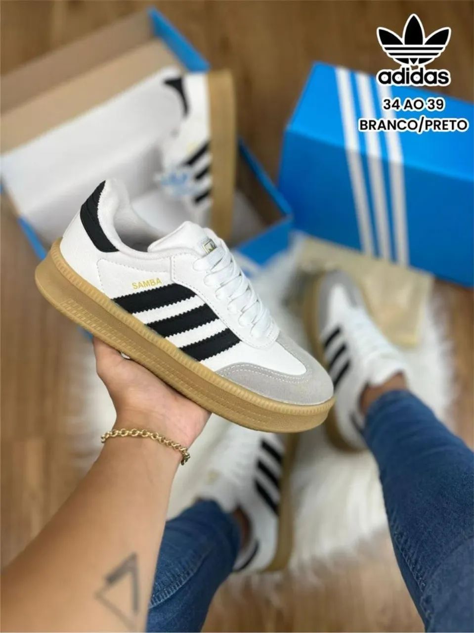 Tênis Adidas Samba Branco