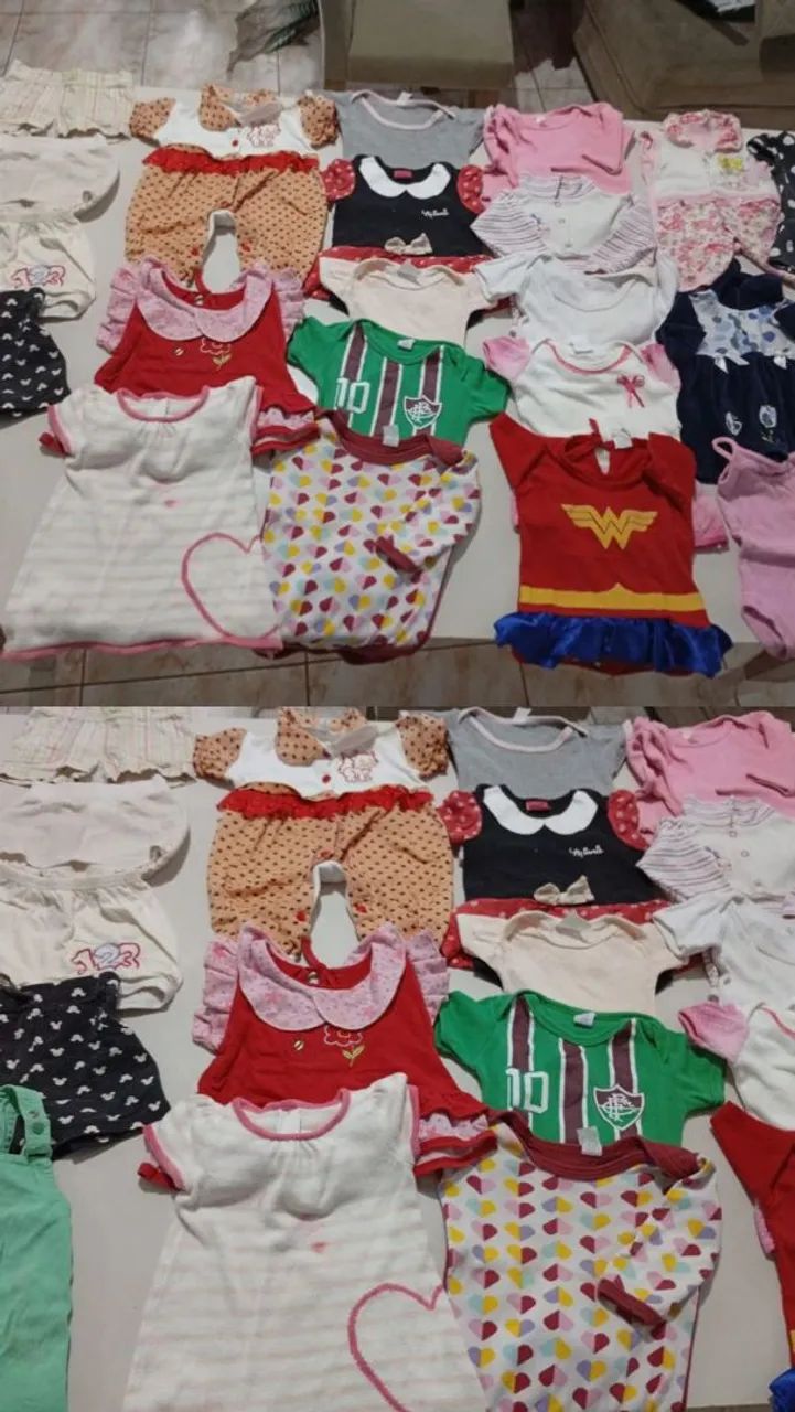 Roupas de bebê feminina 70 peças  - Foto 2
