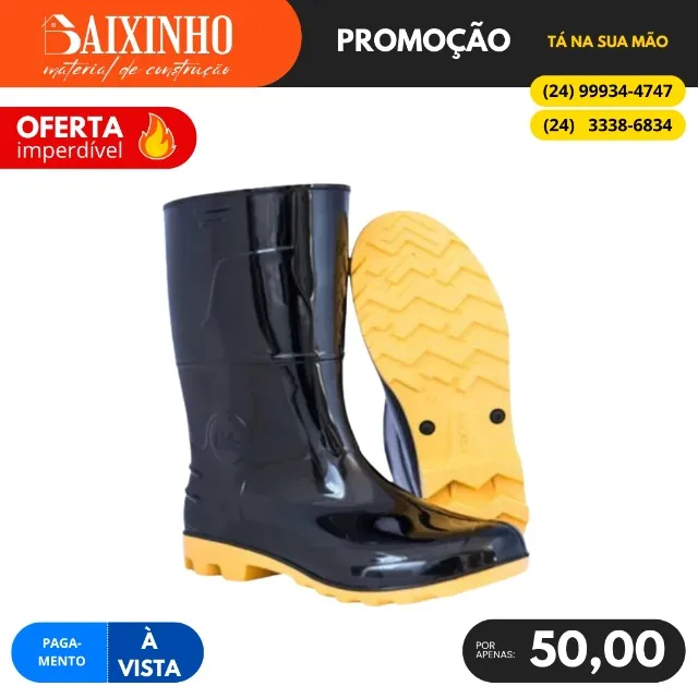Botina PVC Impermeável