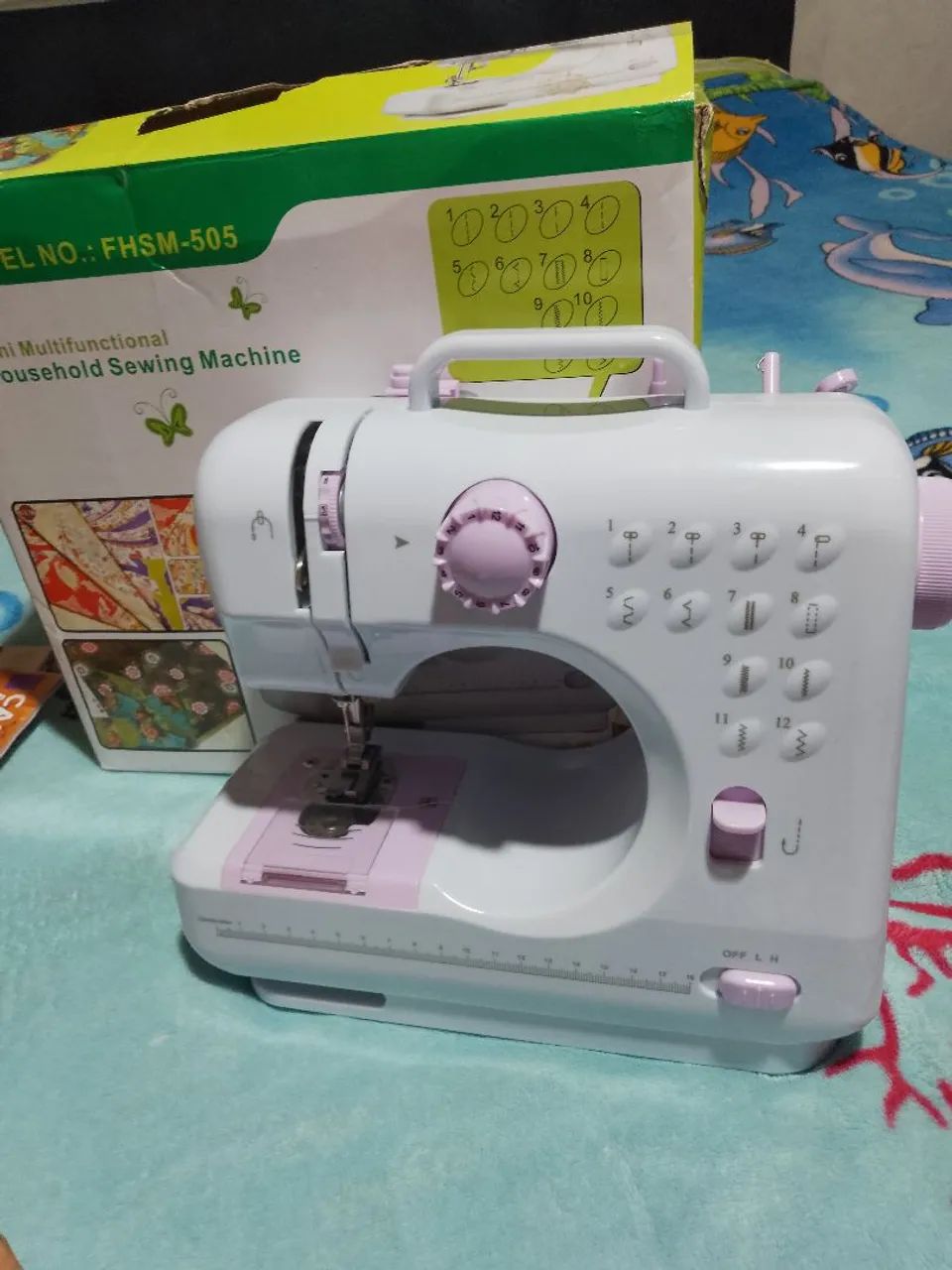 Máquina de costura 12 pontos nova64418734245121120