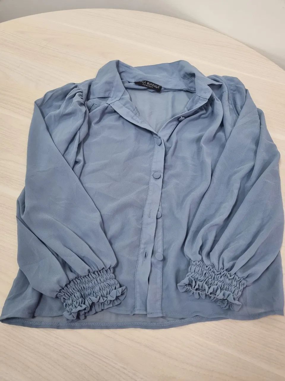 Camisa com transparência sem uso, g, Carla Buarque concept 