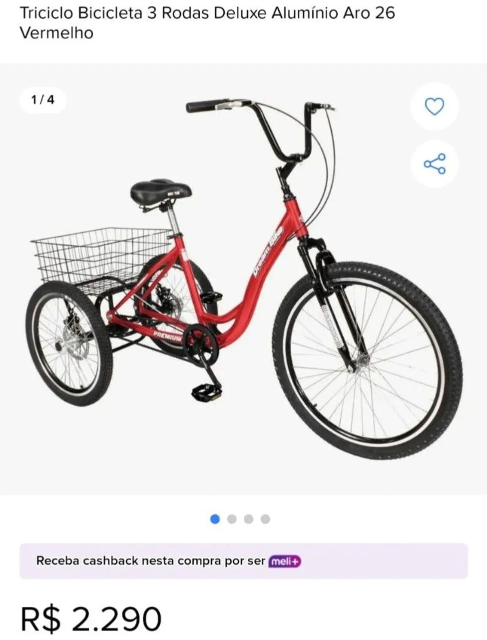 Bicicleta triciclo 