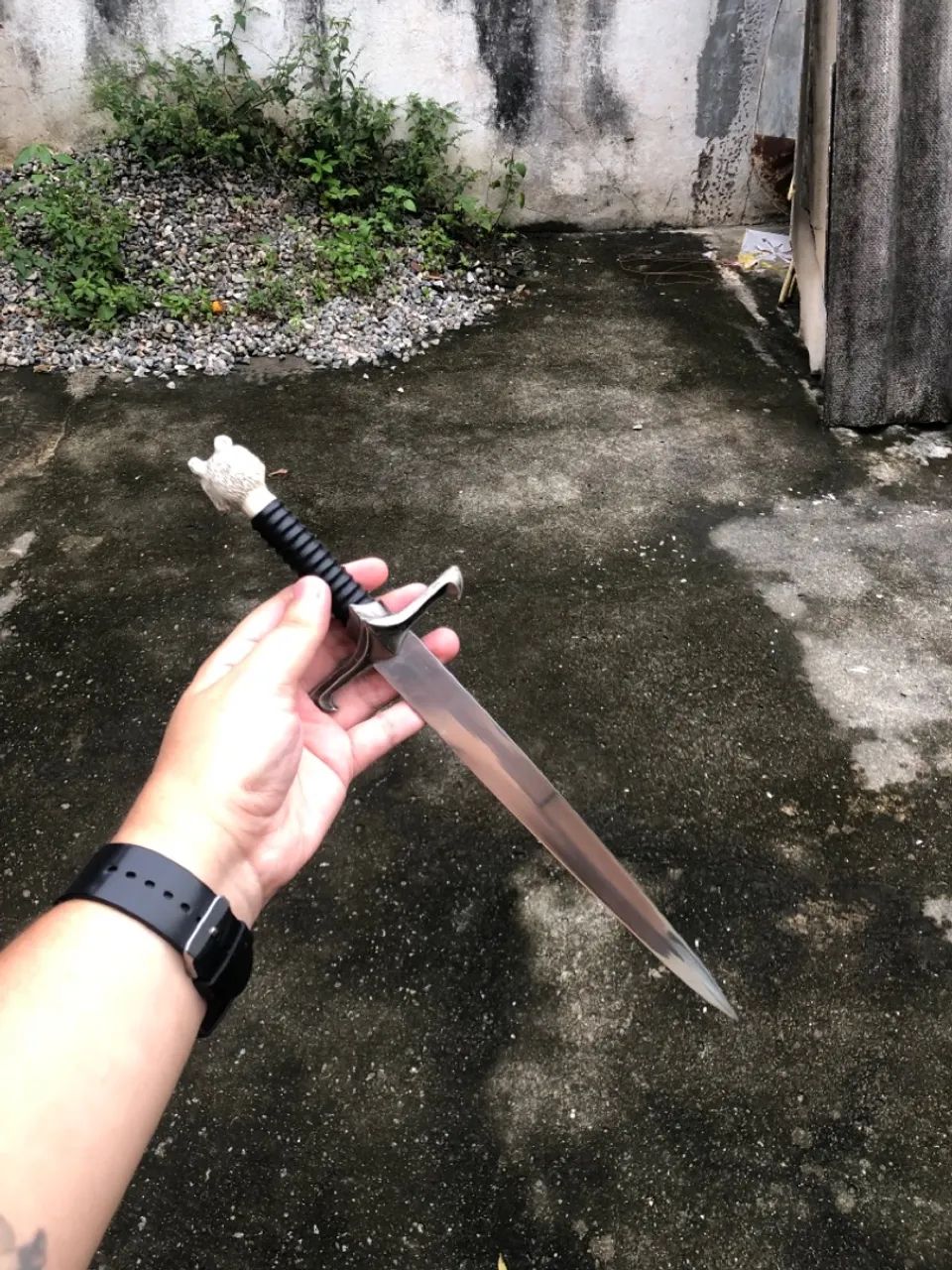Adaga Medieval com Cabeça de Lobo Game of Thrones  - Foto 4