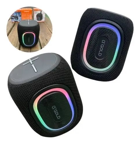 Caixa de Som Bluetooth aGold com LED RGB - Foto 2