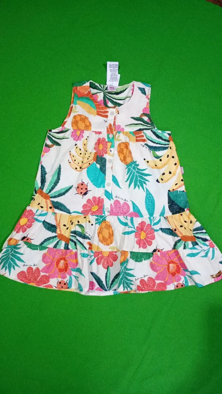 Vestido Infantil Tropical NOVO