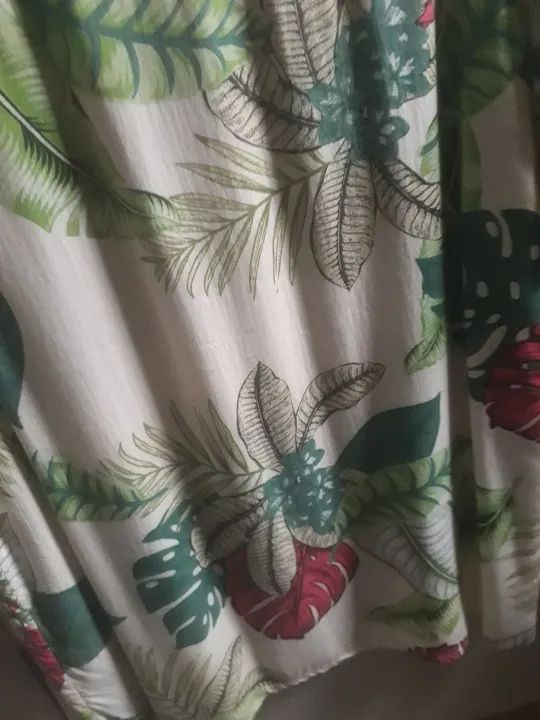 Camisa de manga curta viscose  estampada M - Foto 5
