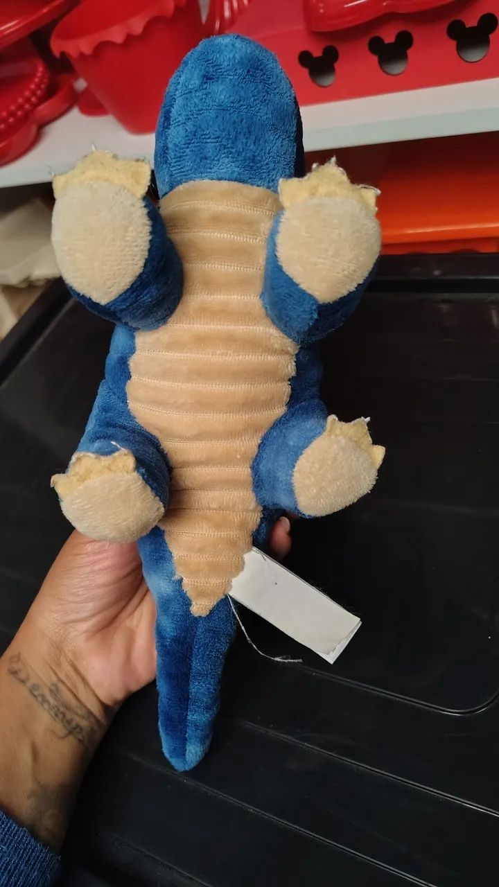 Dinossauro de pelúcia azul - Foto 3