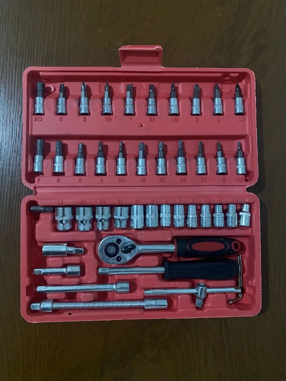 Caixa de Chave Socket em Aço 46 peças - Foto 2