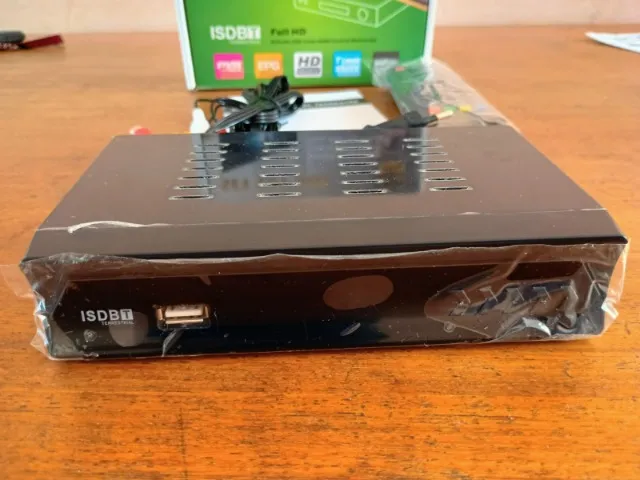 Conversor Tv Sinal Analógico P Digital Gravador Bivolt Isdbt