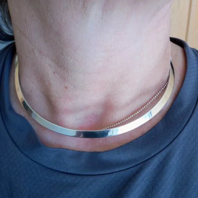 choker de prata polida 925  - Foto 3