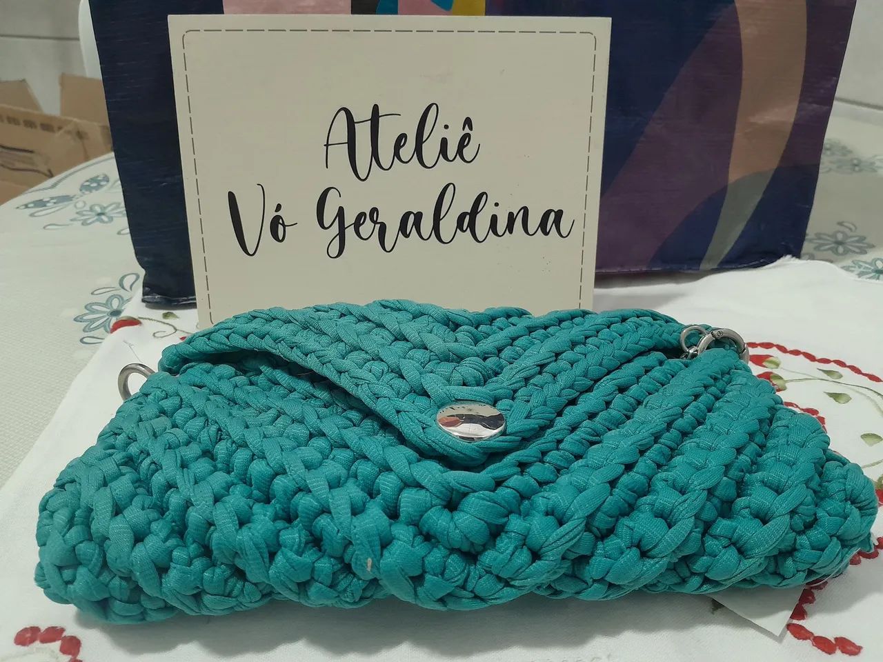 Linda bolsa feito a mão  - Foto 2