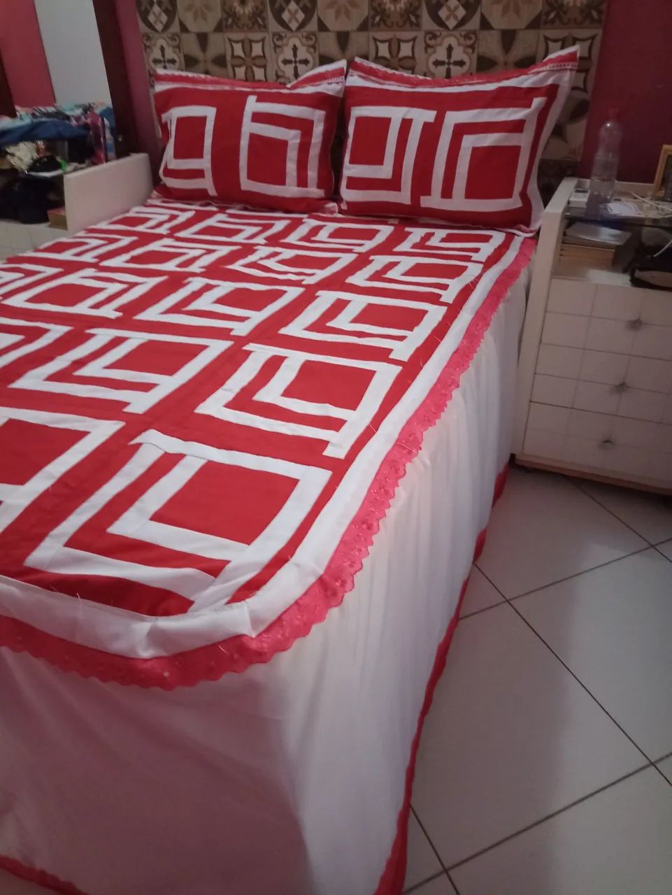 Promoção Colcha patchwork casal 99,00