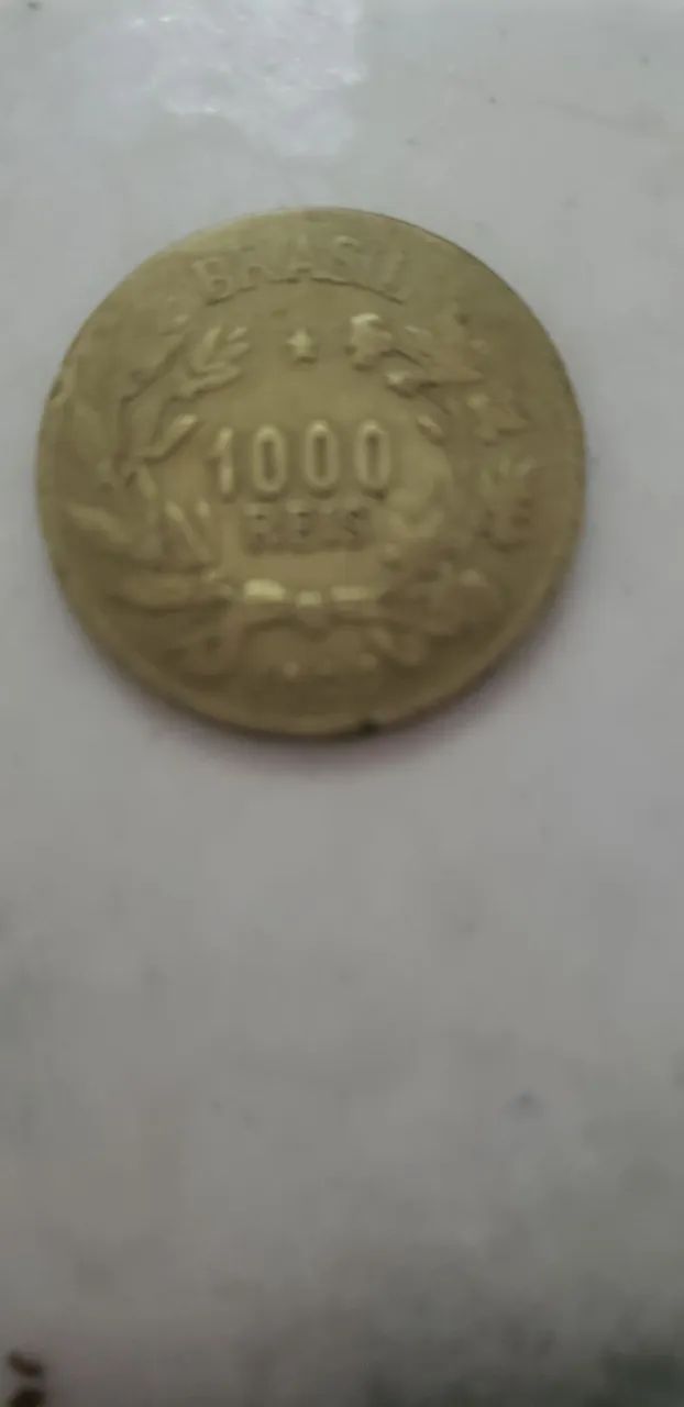Moeda antiga 1000 reis 1929 - Foto 2