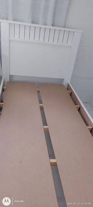 Cama solteiro branca - Foto 6