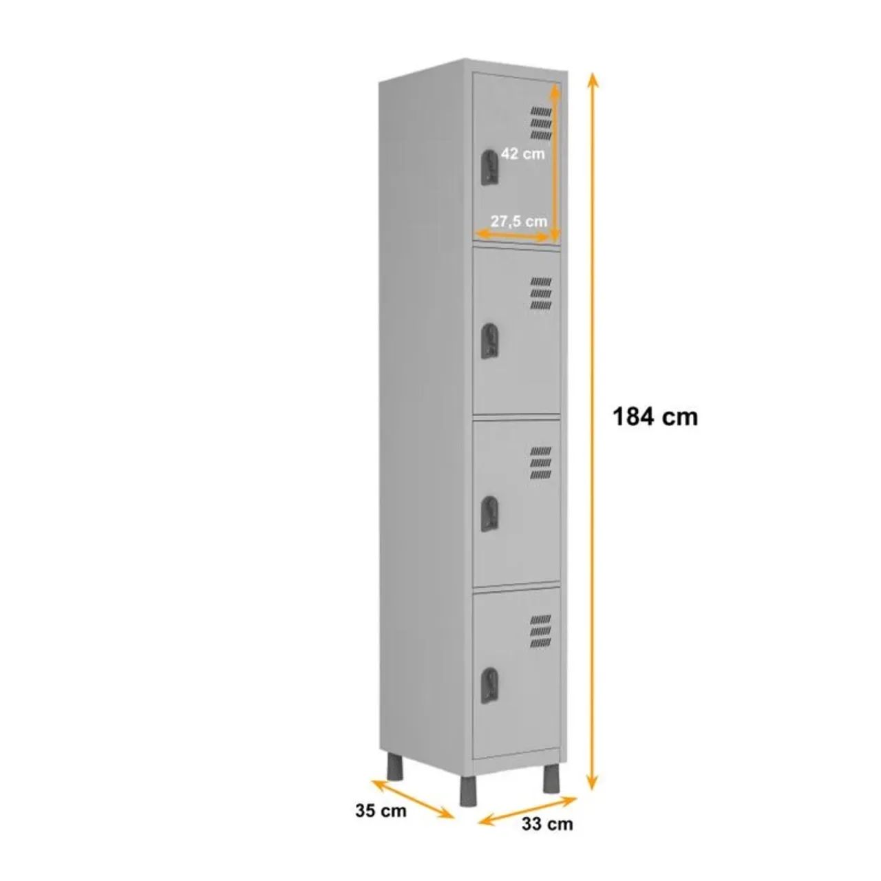 Armário para funcionários 4 portas Novo  - Foto 3