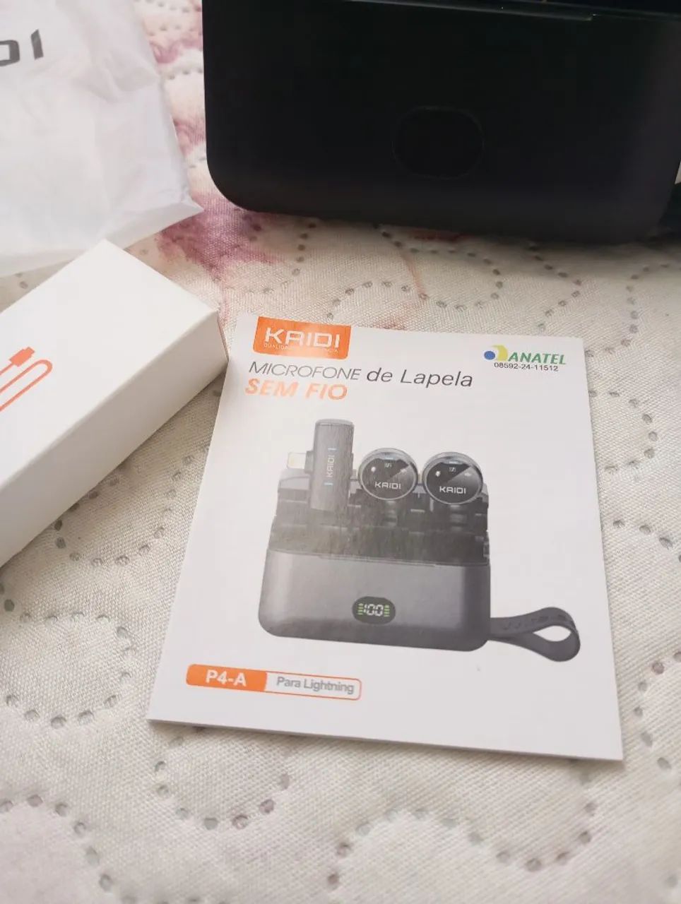 Microfone magnético de lapela sem fio p4 profissional para iPhone  - Foto 3