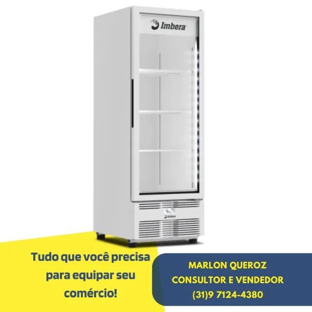 Freezer Vertical Porta de Vidro Imbera 560L