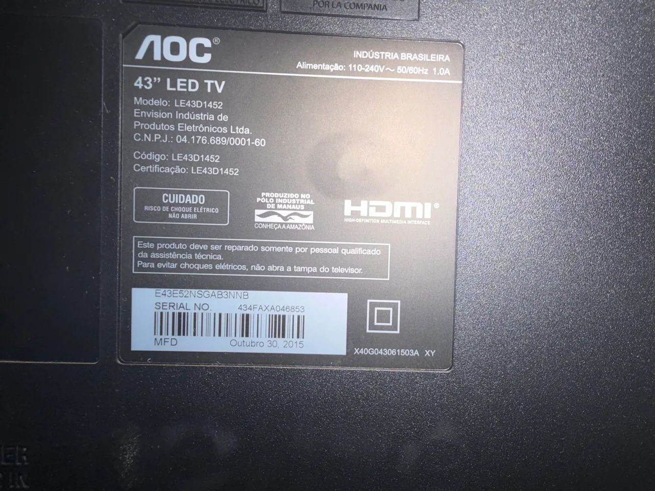 TV AOC 43? LED - Foto 3
