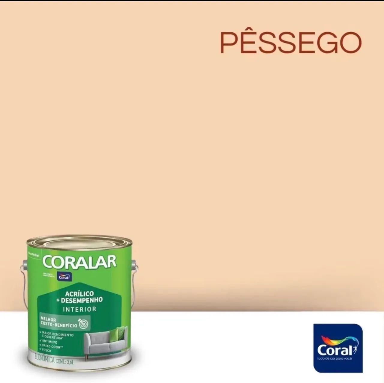 Tinta Coral Pêssego 