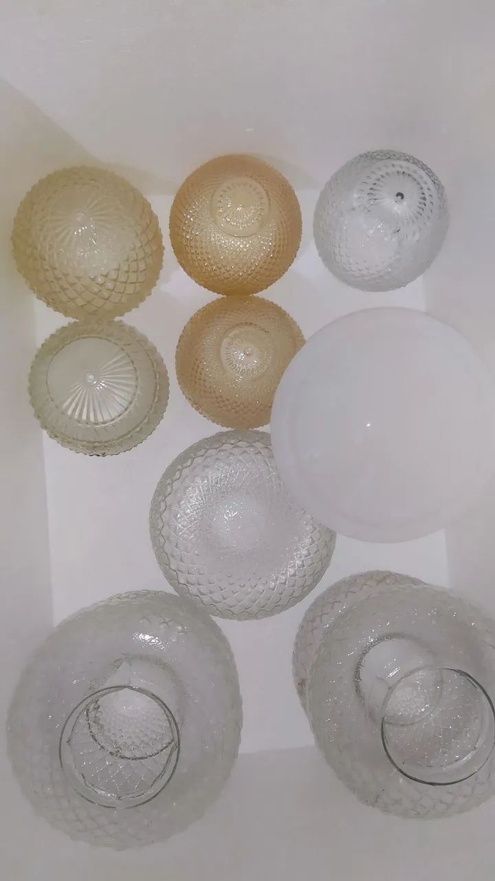 Plafon de vidro antigo vários modelos e tamanhos 