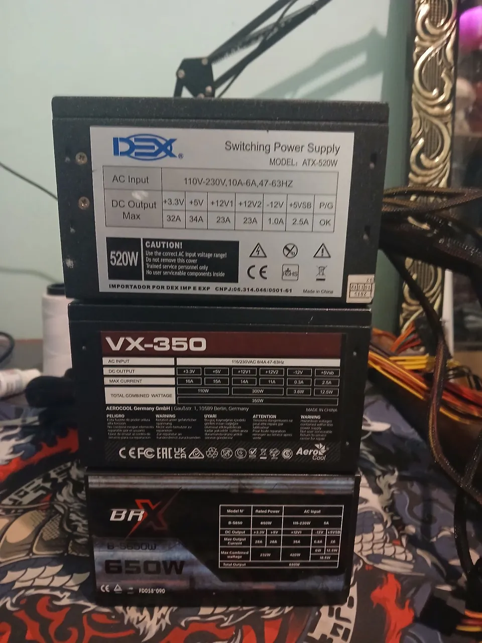 Fonte de PC 520W, 350W e 650W