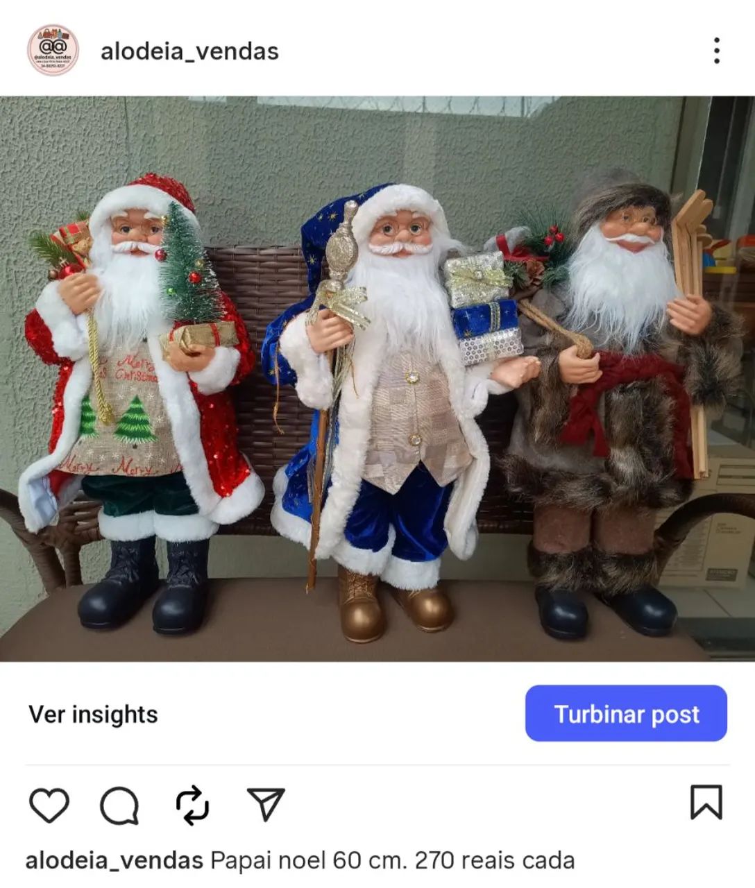 Papai noel 60 cm
