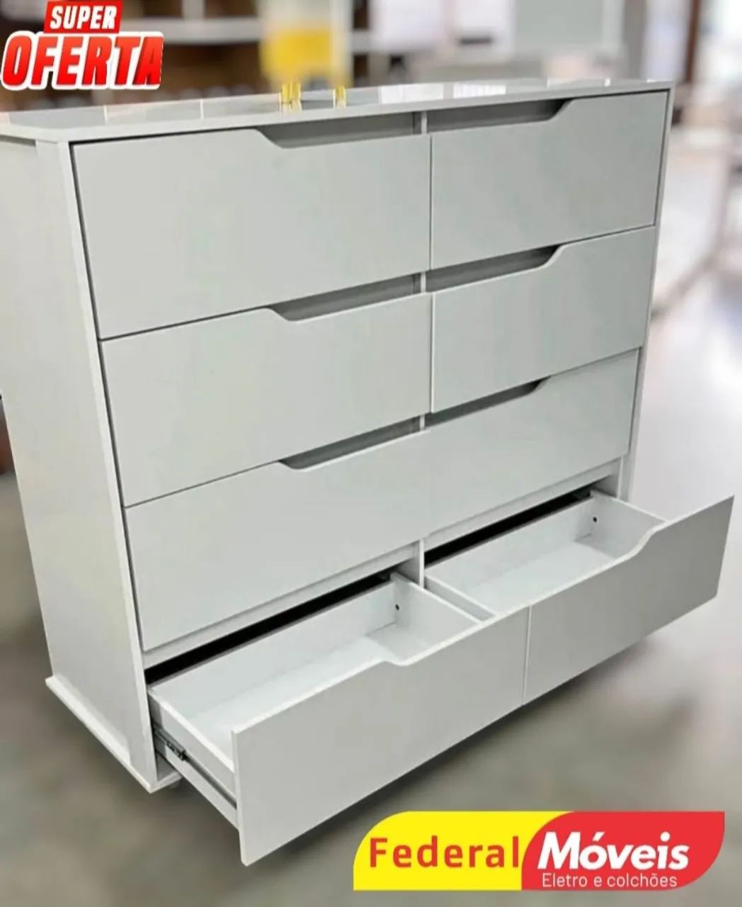 Cômoda com 8 Gavetas - Nova e Super Espaçosa! - Foto 2