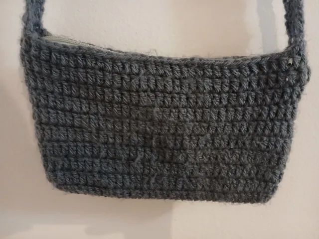 Bolsa de ombro crochê tricô - Foto 3