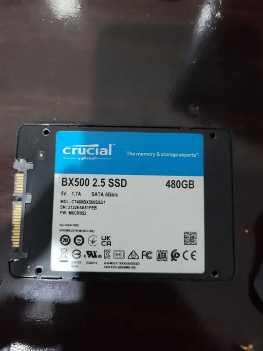 SSD Crucial BX500 480GB SATA 6Gb/s