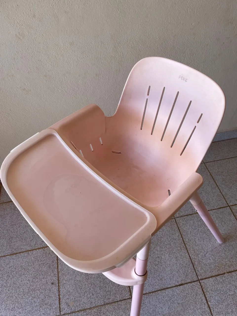 Cadeira de Refeição Infantil Rosa