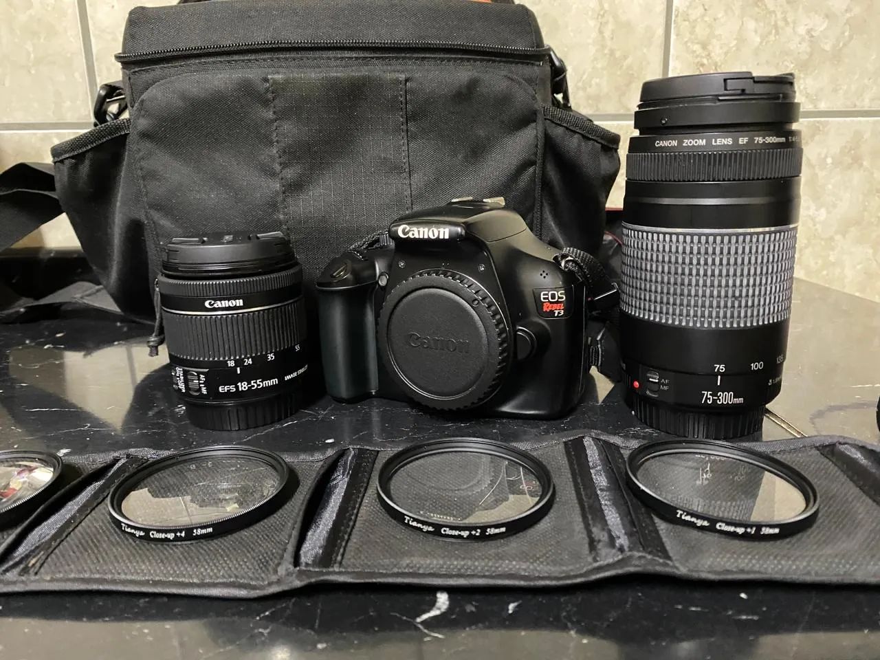 Kit câmera DSRL Canon T3