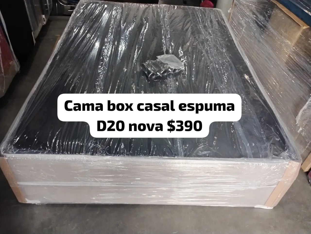 Cama Box de espuma e mola