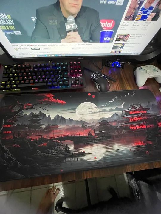 Mousepad Gamer com Design Japonês 300x700x2MM - Foto 4