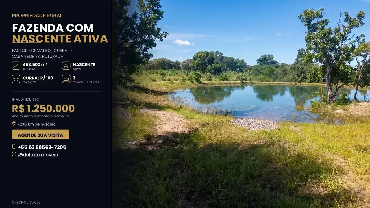 ?? IMÓVEL RURAL À VENDA  EXCELENTE OPORTUNIDADE
