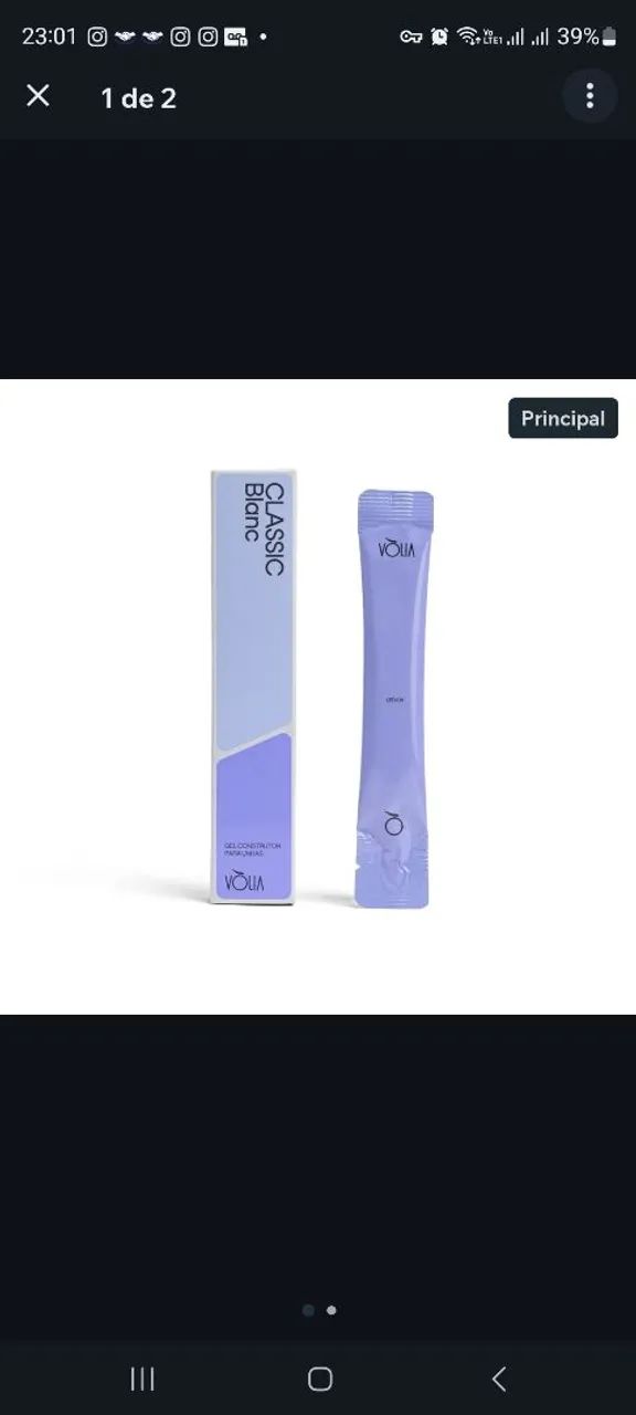 Gel Volia Classic Blanc- Sache 14g