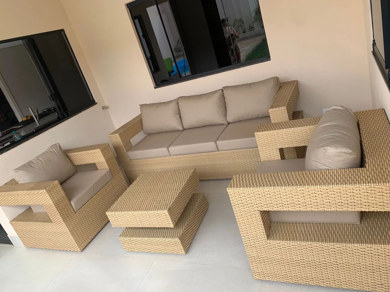 conjunto de sofá para área externa  - Foto 4