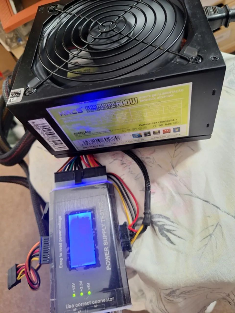 FONTE atx HRCS champion 600w - Foto 2
