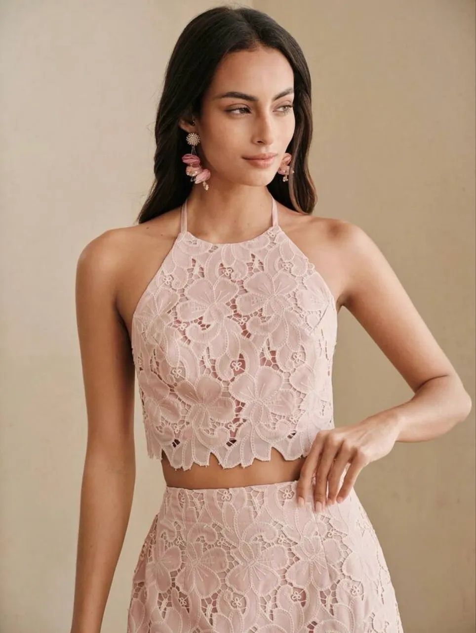Conjunto de Saia e Blusa Renda  - Foto 4