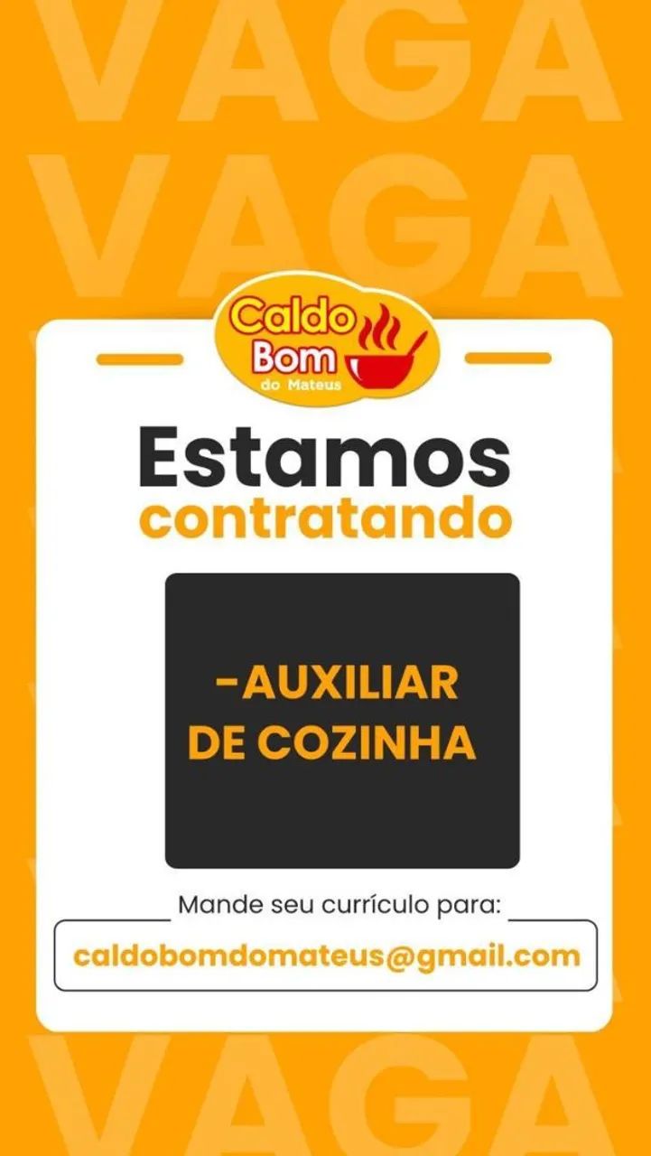 Auxiliar de cozinha 