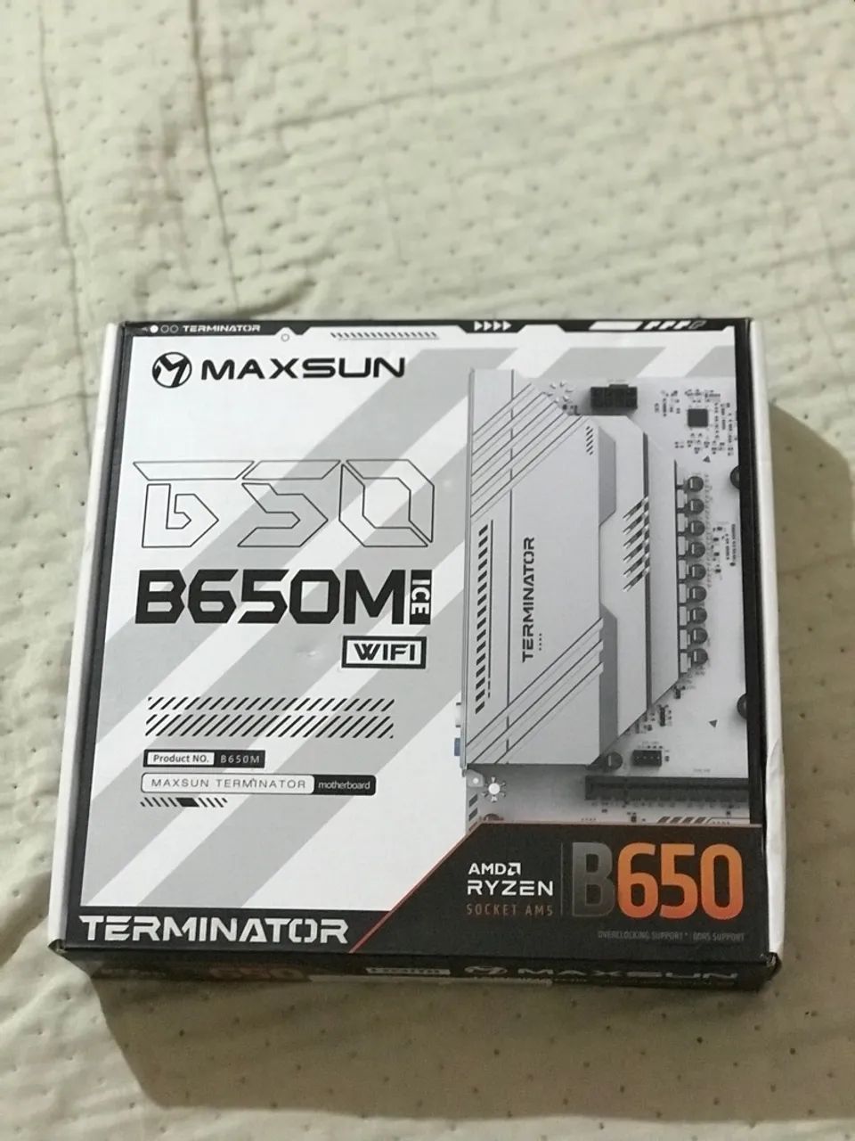 Placa mãe maxsun b650 terminator ice 