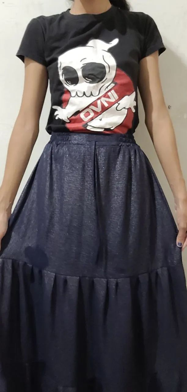 Saia longa brilhos m - Foto 3