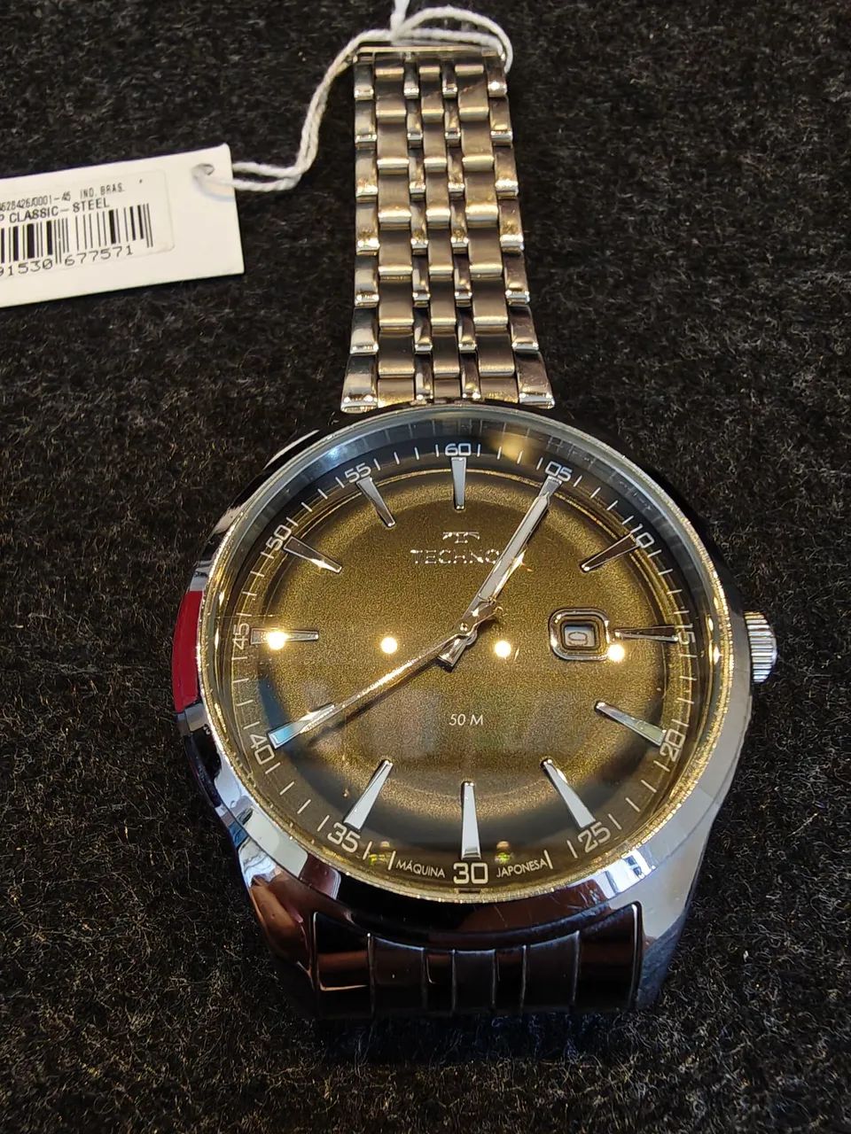 Relógio Technos Masculino Aço prata caixa 44 mm - Foto 3