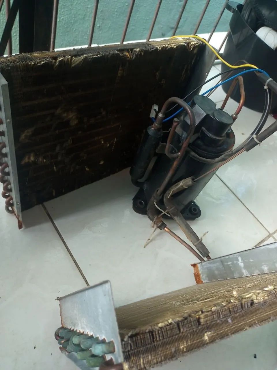 Compressor e ventilador de ar-condicionado de 7.500 BTS  - Foto 3