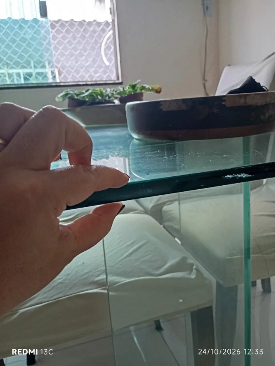 Mesa de jantar de vidro quadrada  - Foto 3