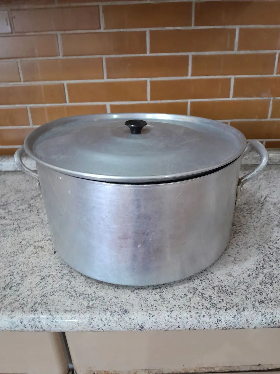 PANELA GRANDE DE ALUMÍNIO, CAPACIDADE  16 LITROS - Foto 6