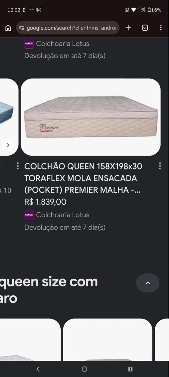 Vendo box e colchão queen - mola ensacada - toraflex - Foto 3