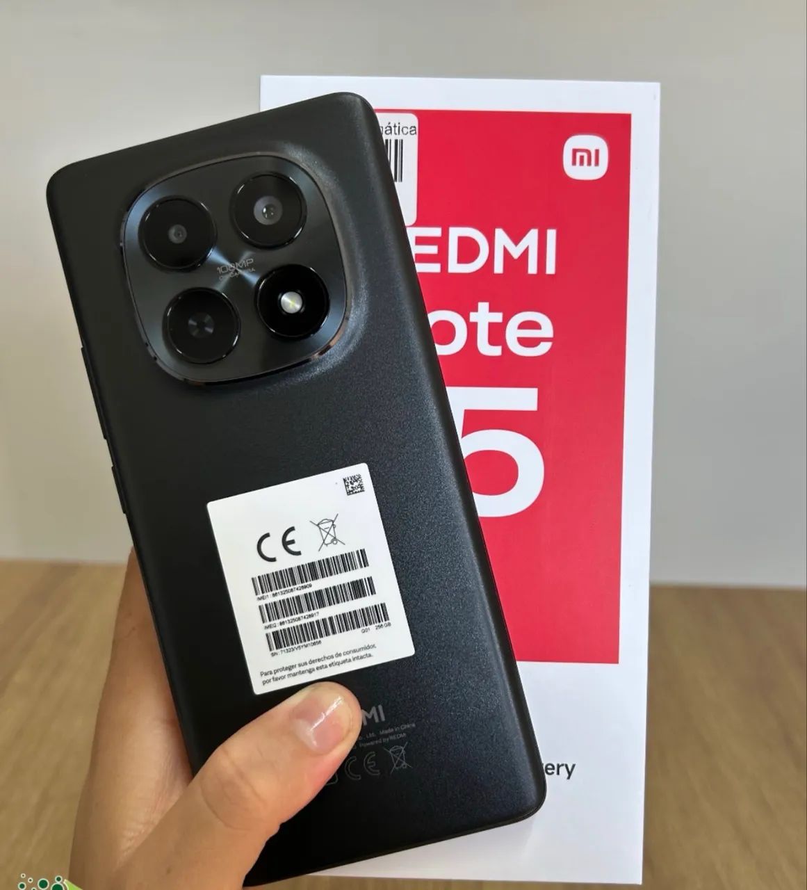 Celular Xiaomi Redmi Note 15 5G 256/08- Preto Lacrado 
