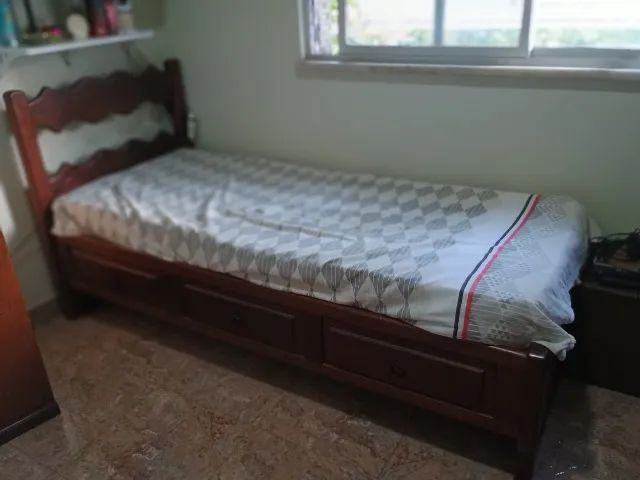 Cama Solteiro Madeira Maciça  - Foto 3