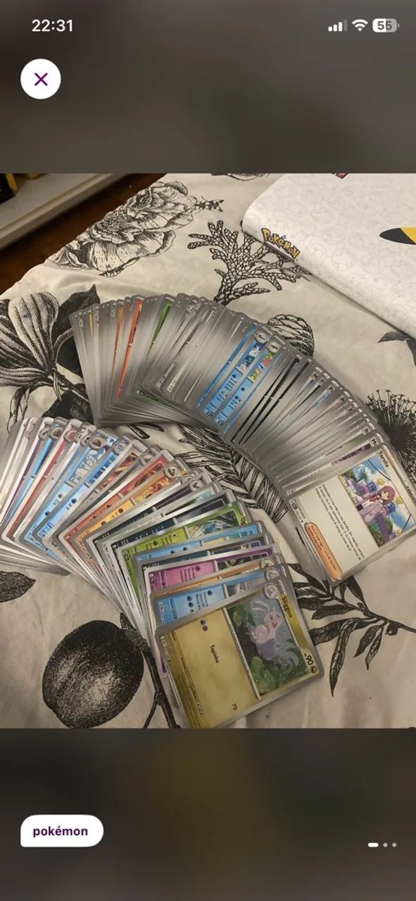 Lote 180 cards pokemon tcg - Foto 2