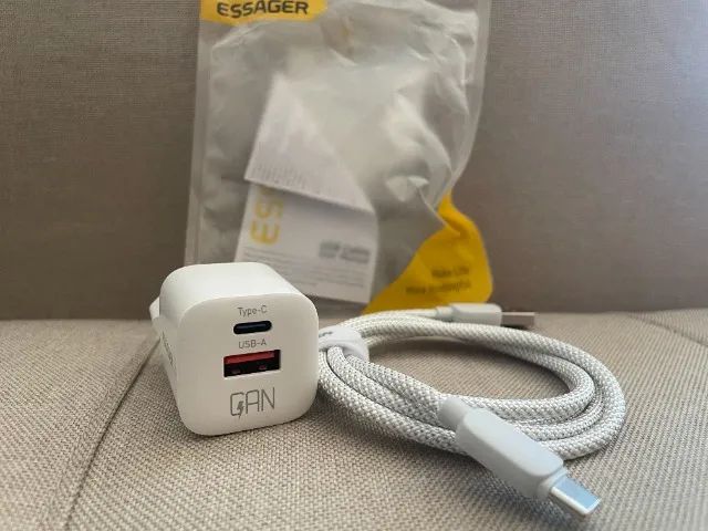 Essager! Kit Carregador e cabo usb c ! Tecnologia PD